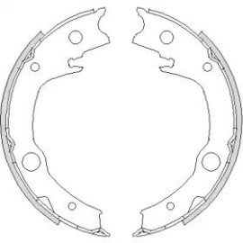 Колодки ручного гальма WOKING z472900
