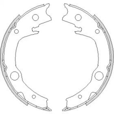 Колодки ручного тормоза WOKING z472900