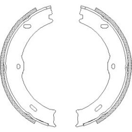 Колодки ручного гальма WOKING z474600