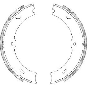 Колодки ручного гальма WOKING z474600