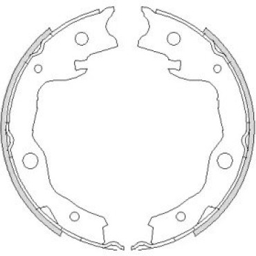 Тормозные колодки задние WOKING z475200