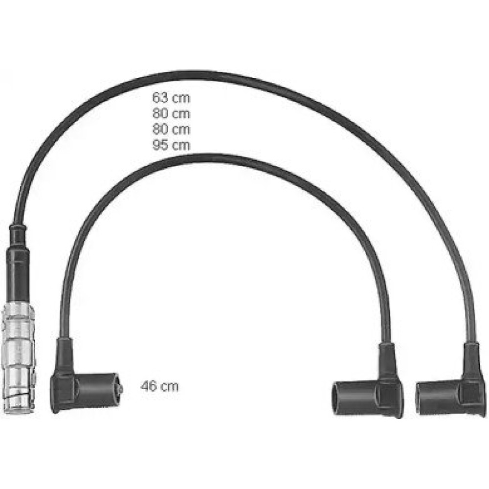 Комплект изолированных проводов для свечей зажигания Beru zef466